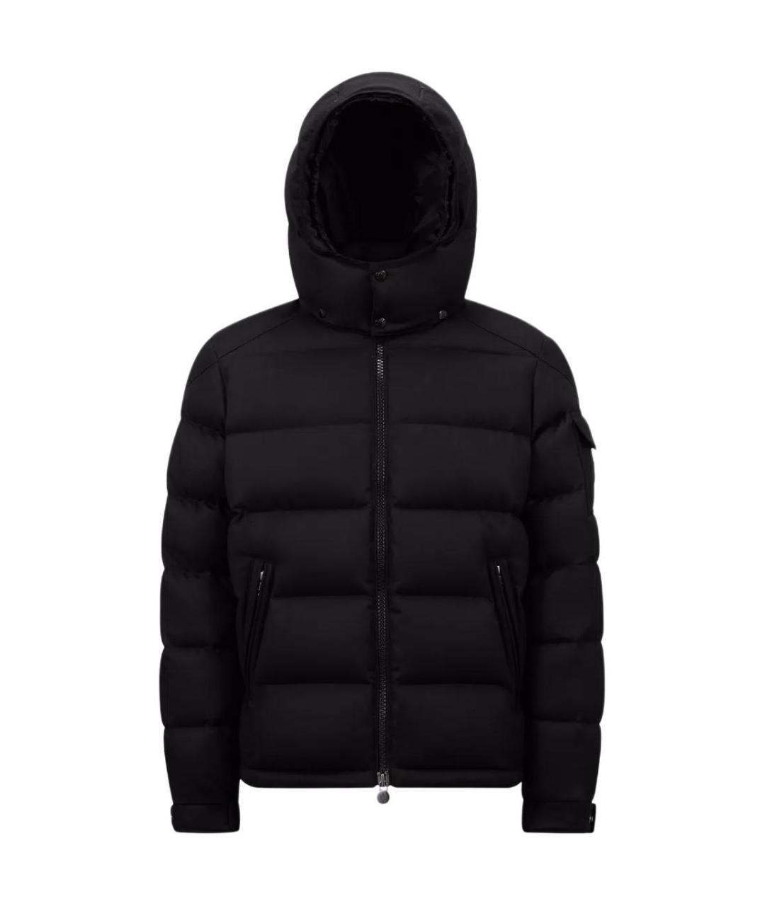 MONCLER Черный пуховик, фото 1