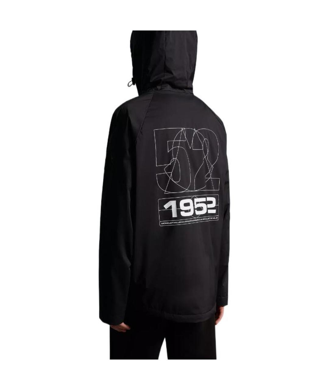 MONCLER Черный пуховик, фото 4