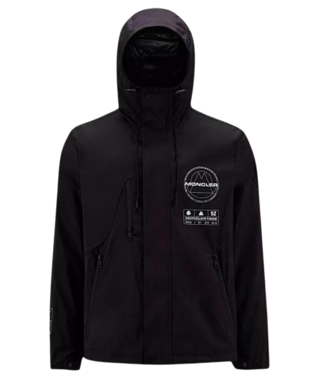 MONCLER Черный пуховик, фото 1