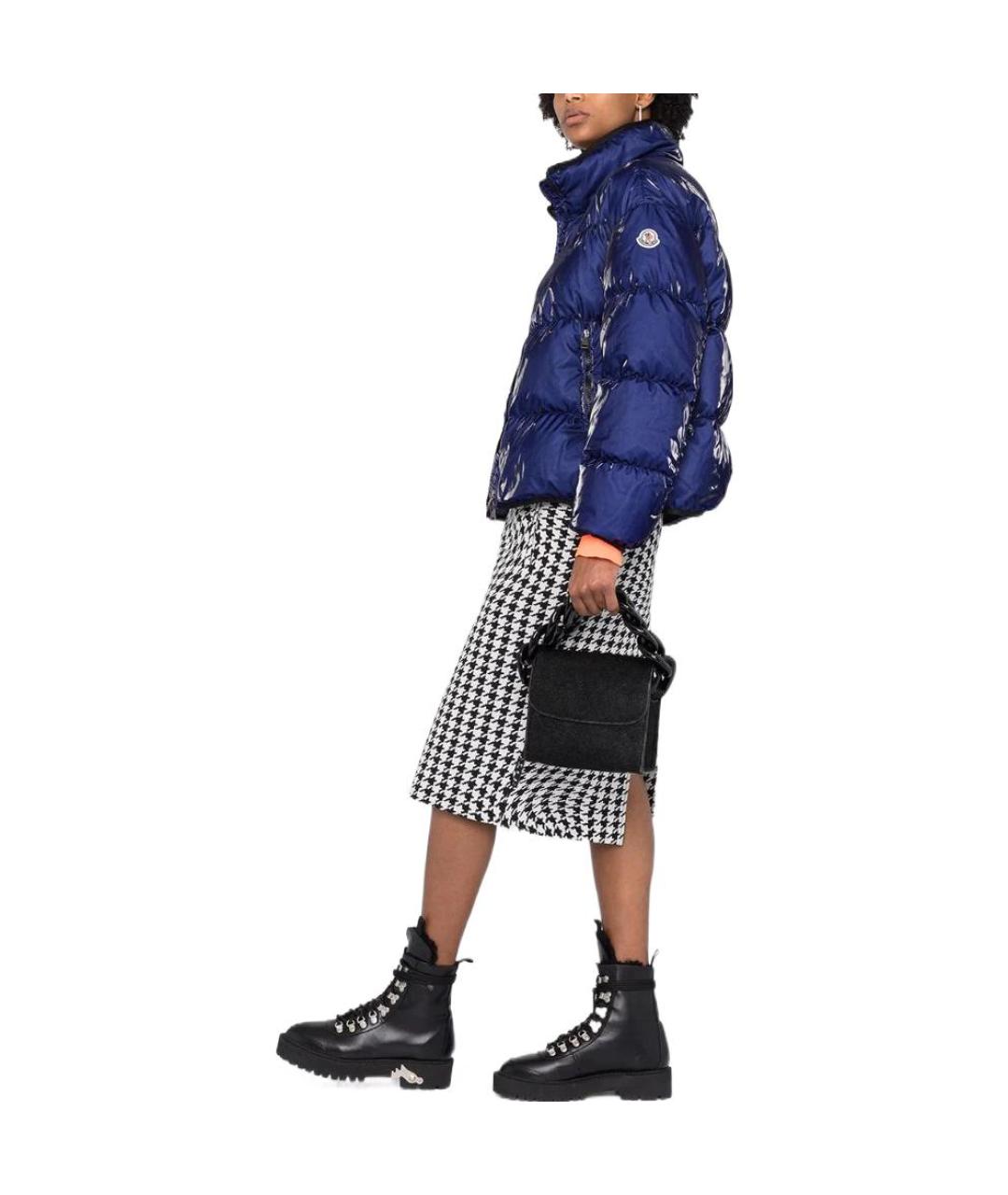 MONCLER Синий пуховик, фото 4