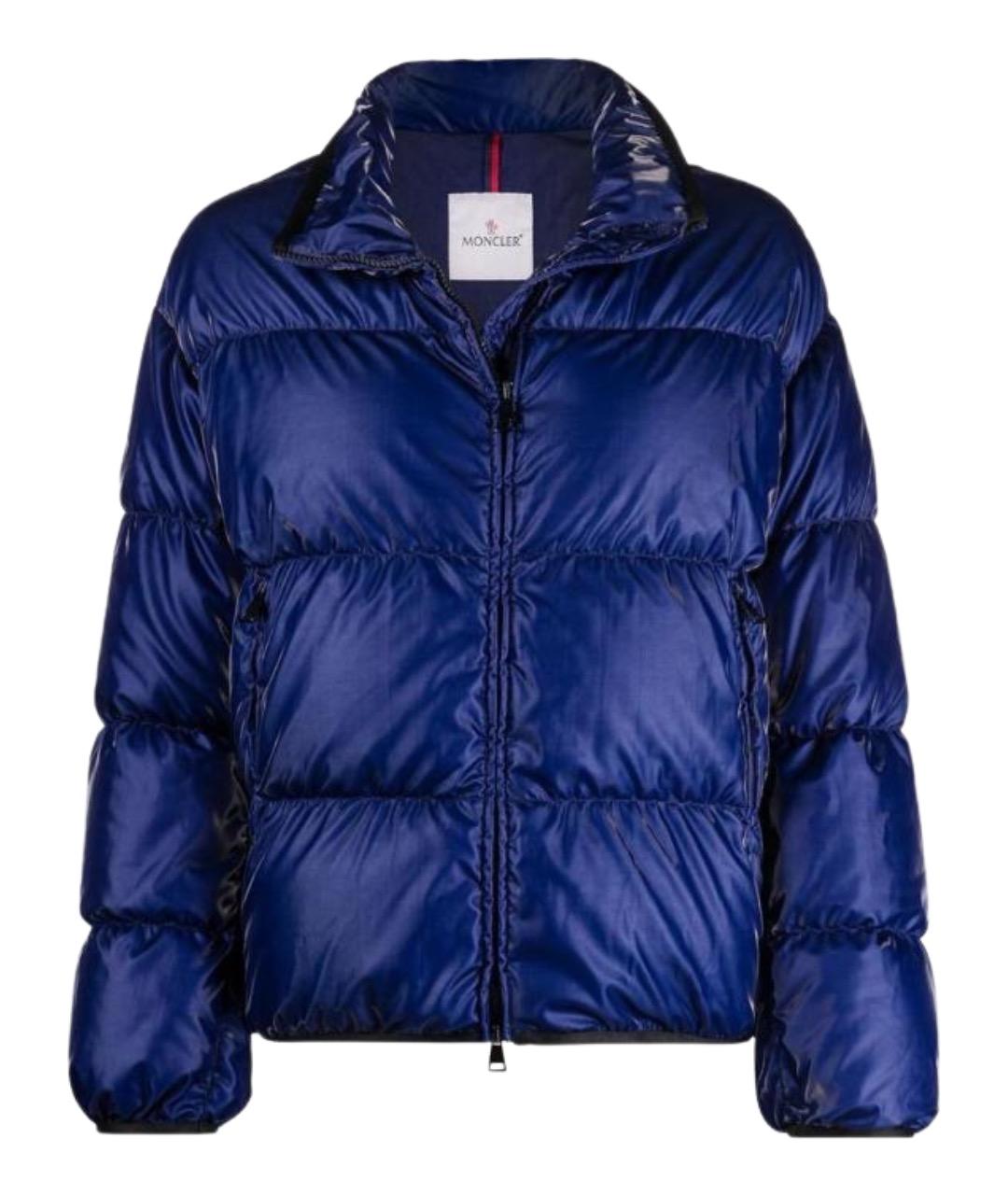 MONCLER Синий пуховик, фото 1