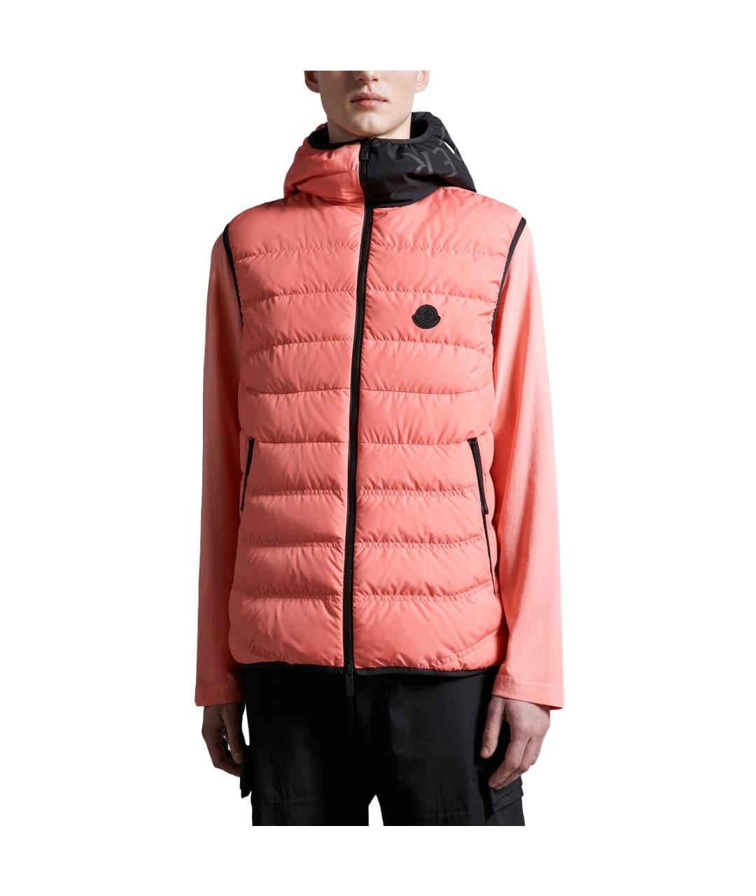 MONCLER Розовый жилет, фото 3