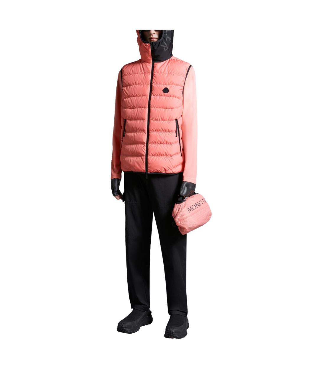 MONCLER Розовый жилет, фото 2