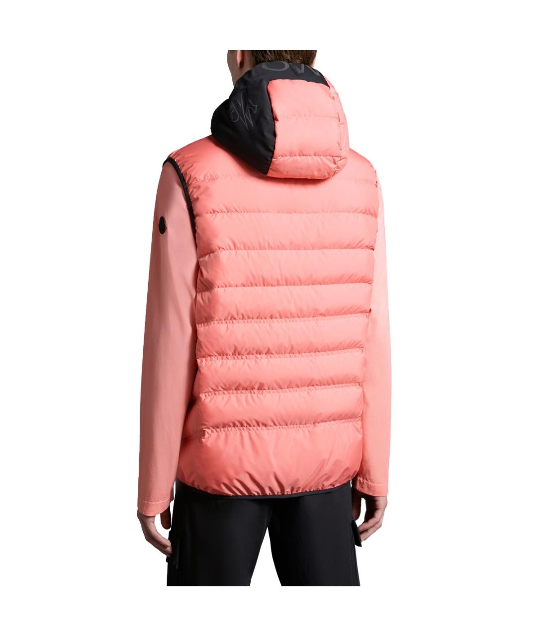 MONCLER Розовый жилет, фото 4