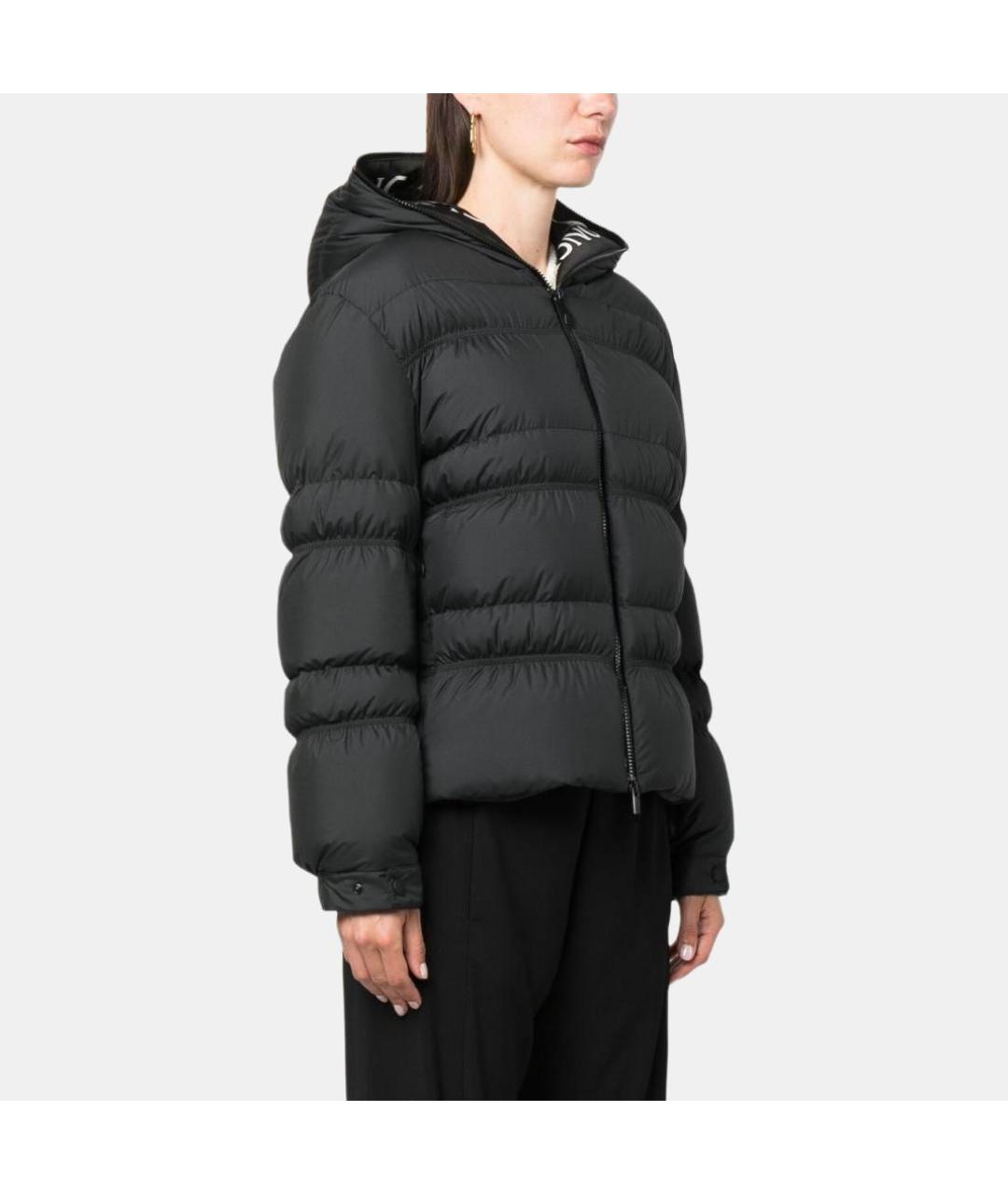MONCLER Черный пуховик, фото 4