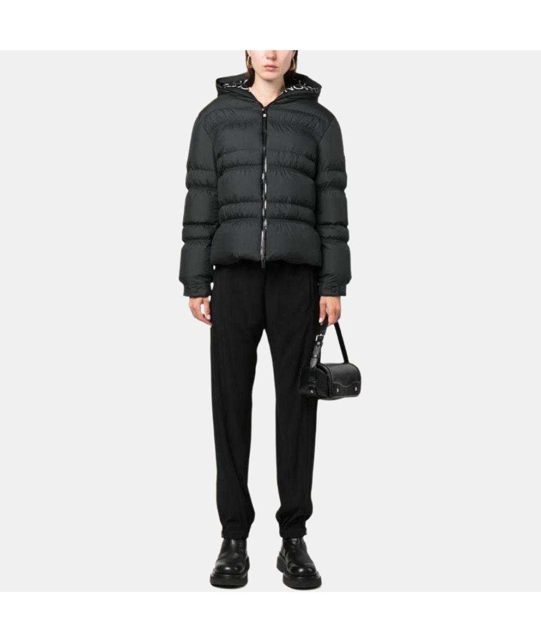 MONCLER Черный пуховик, фото 3