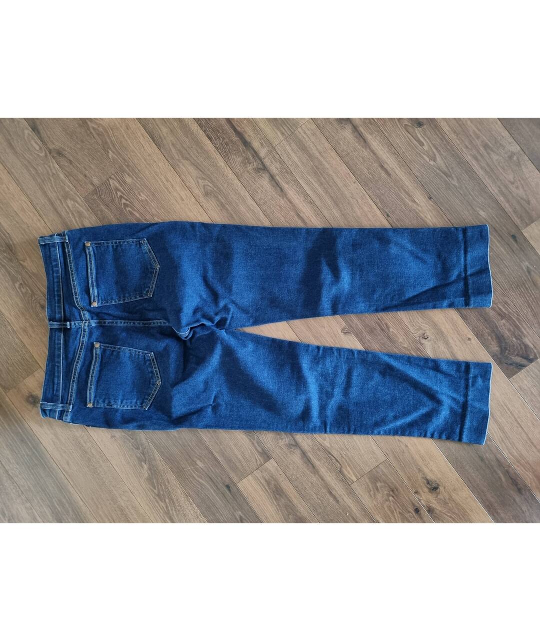 RAG&BONE Синие хлопко-эластановые прямые джинсы, фото 2