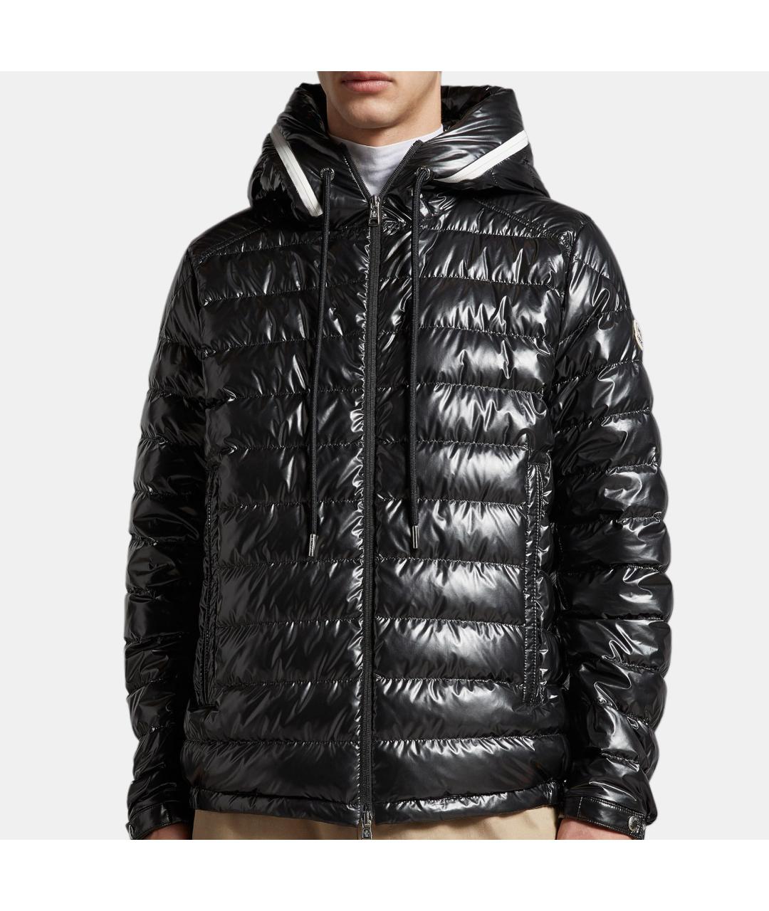 MONCLER Черная полиамидовая куртка, фото 2