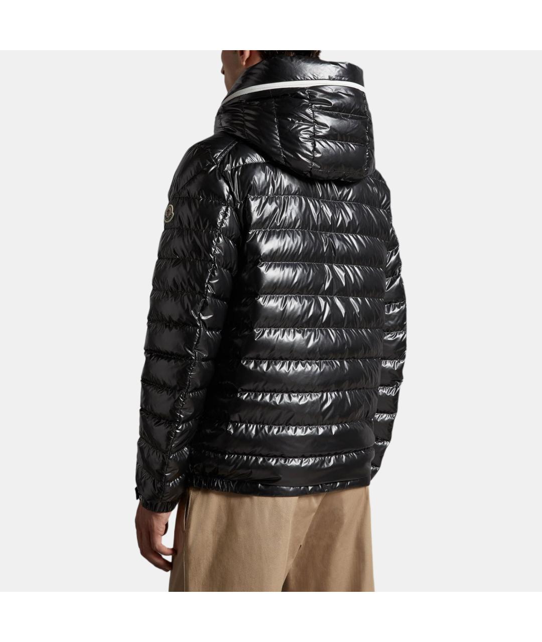 MONCLER Черная полиамидовая куртка, фото 4