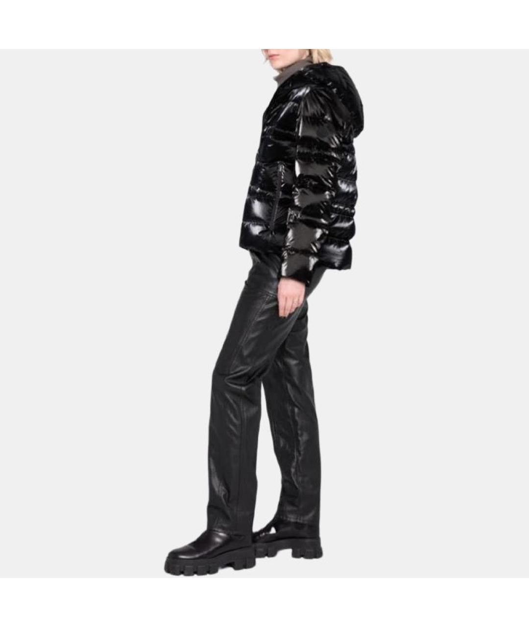 MONCLER Черный пуховик, фото 3