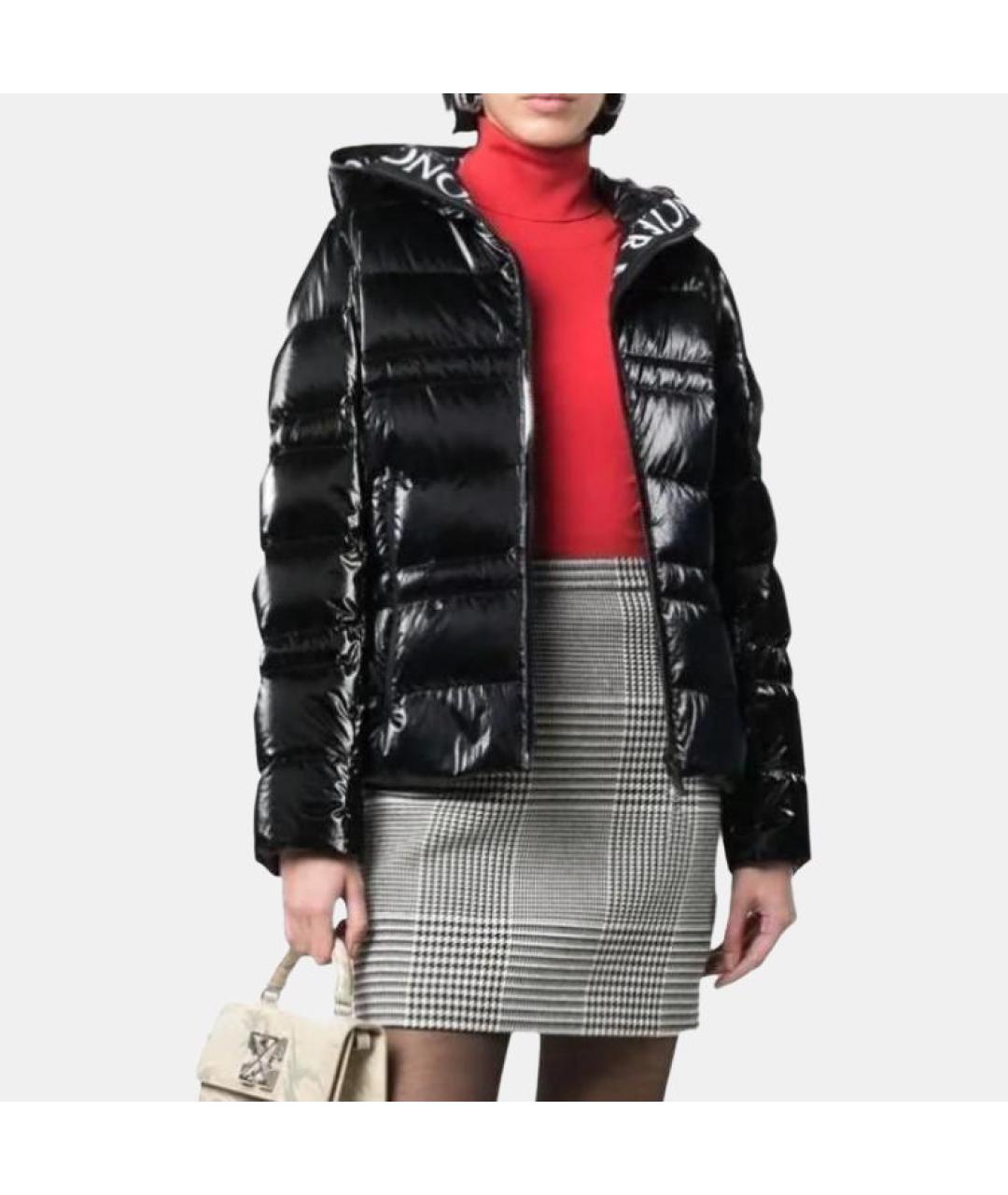 MONCLER Черный пуховик, фото 4