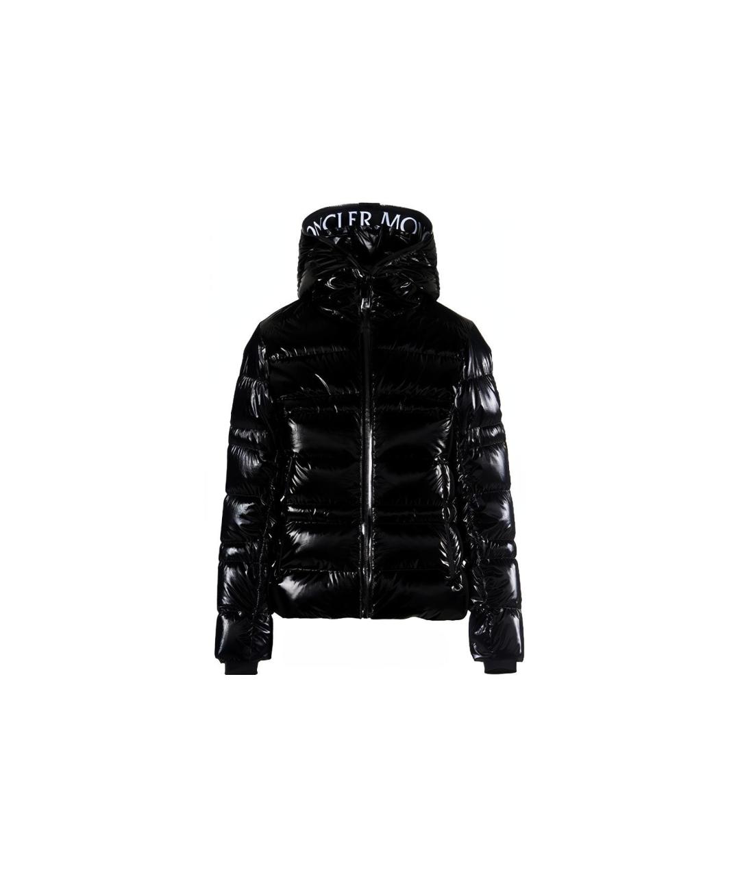 MONCLER Черный пуховик, фото 1