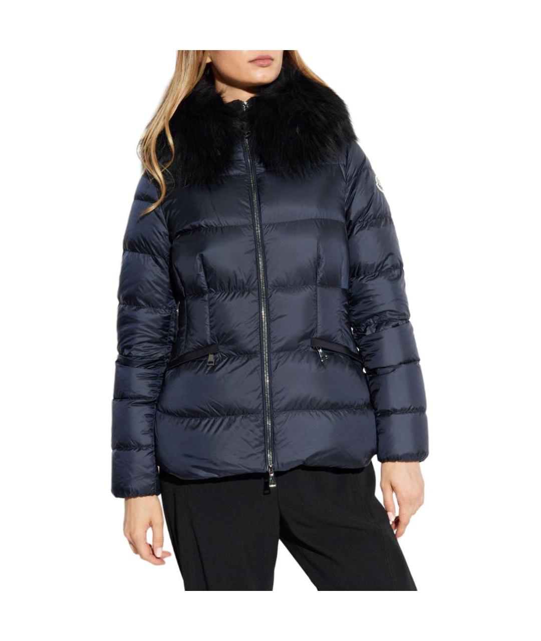 MONCLER Синий пуховик, фото 4