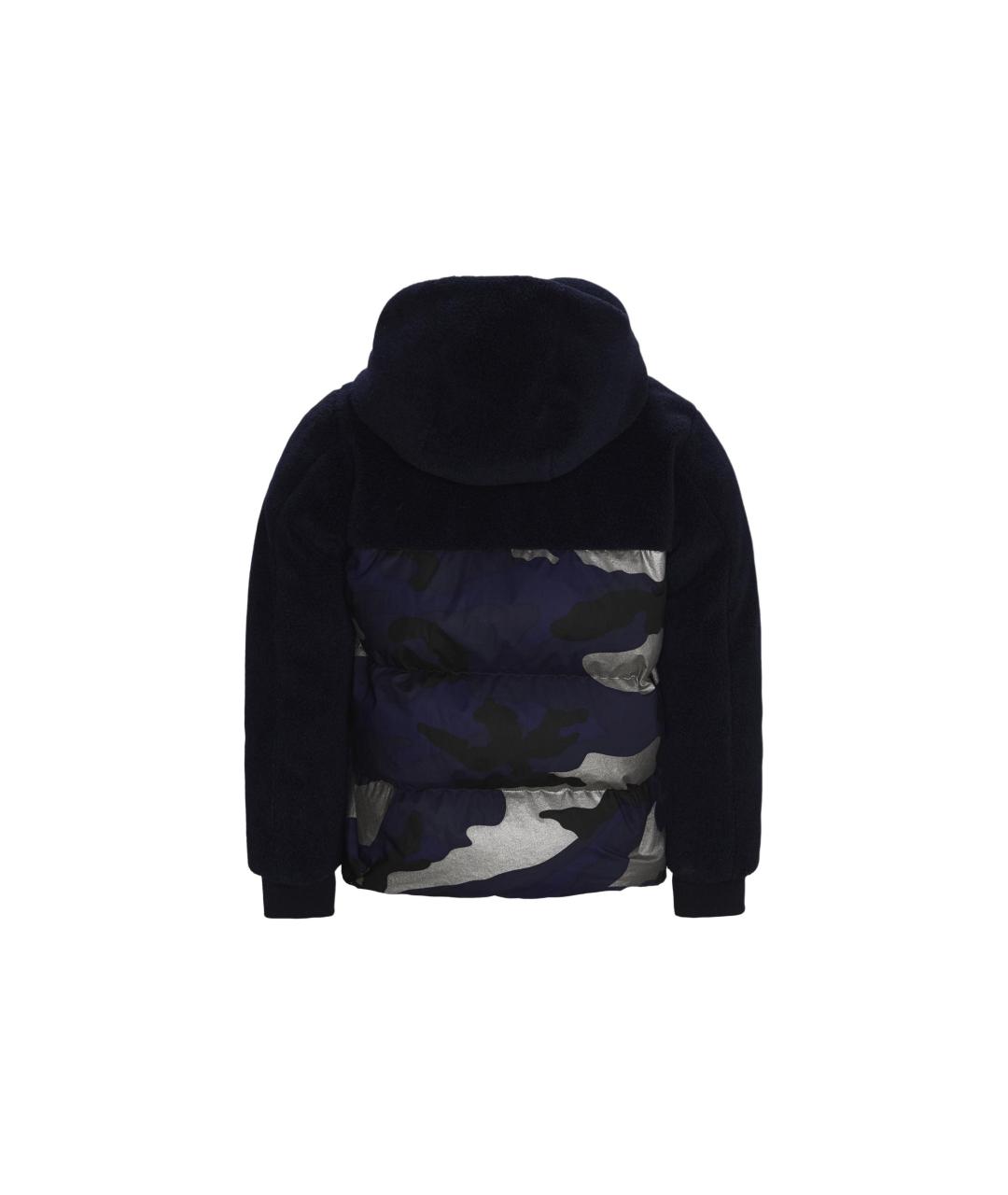 MONCLER Синий пуховик, фото 2