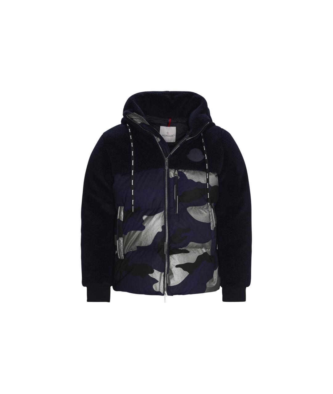 MONCLER Синий пуховик, фото 3