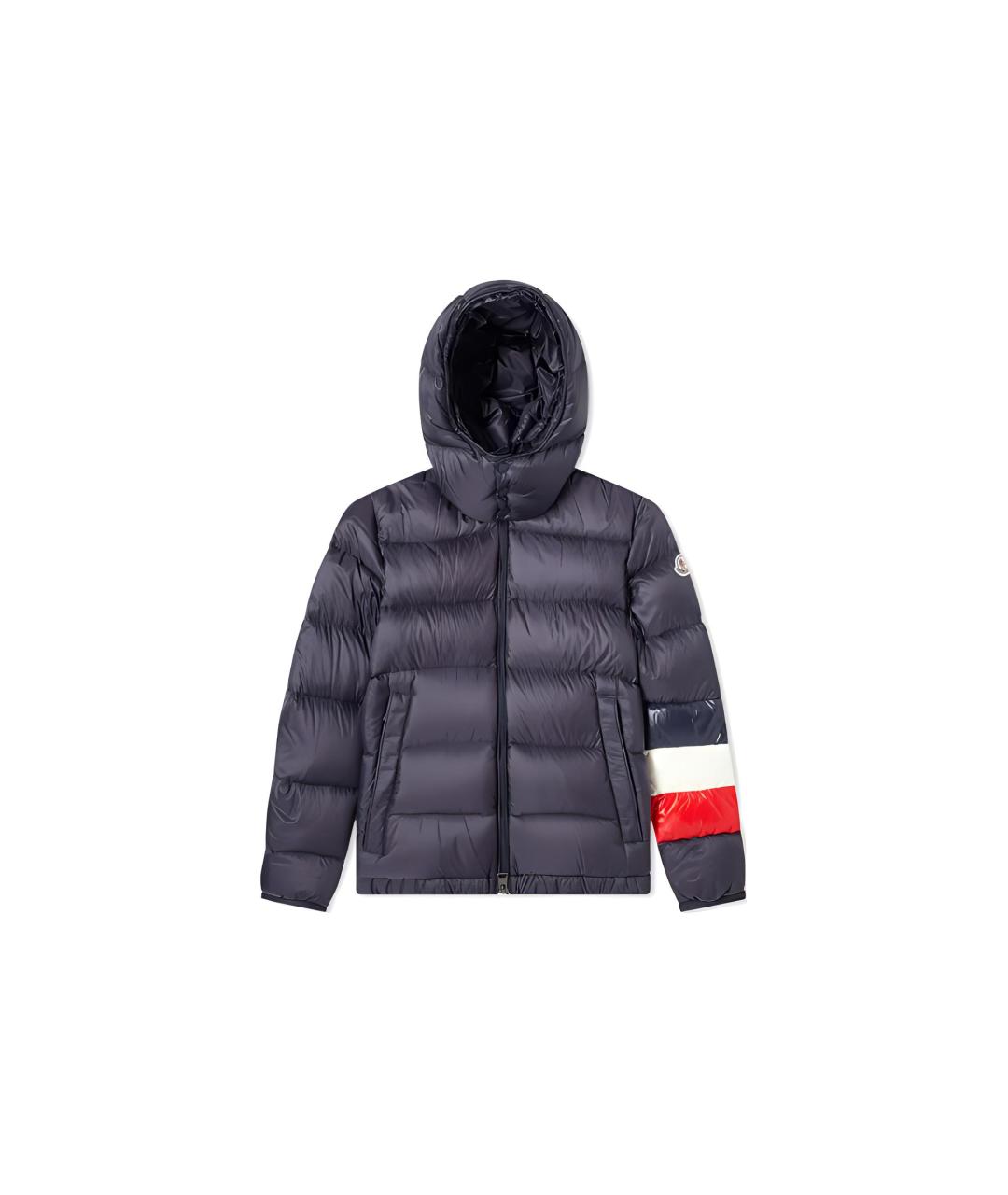 MONCLER Синий пуховик, фото 1