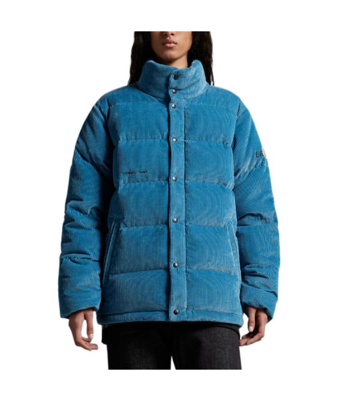 MONCLER Синий пуховик, фото 4