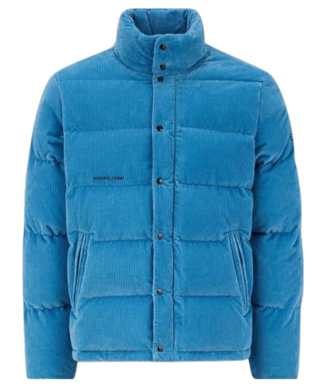 MONCLER Синий пуховик, фото 1