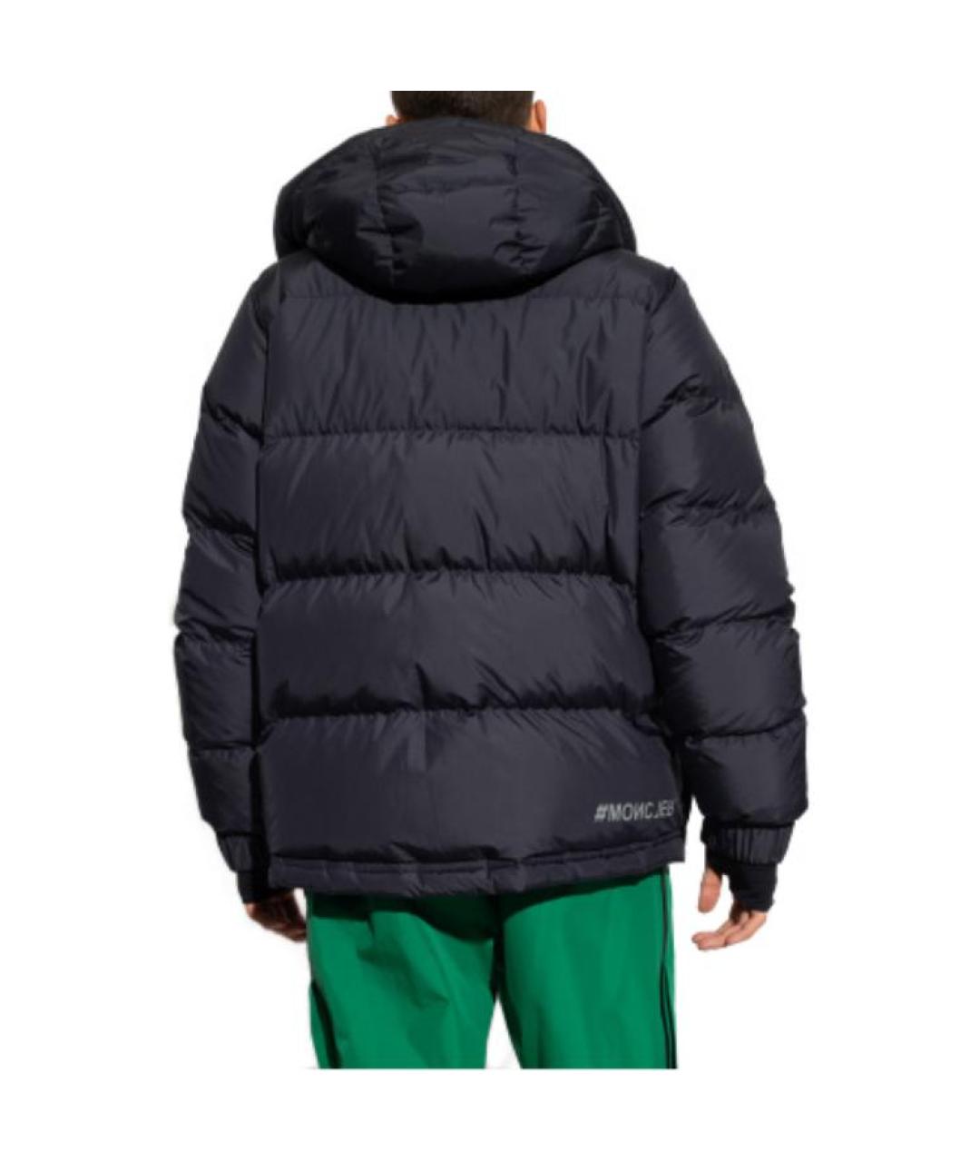 MONCLER Темно-синий пуховик, фото 4