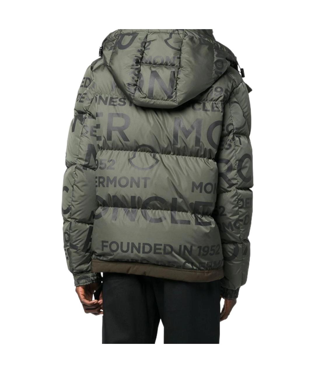 MONCLER Хаки пуховик, фото 3