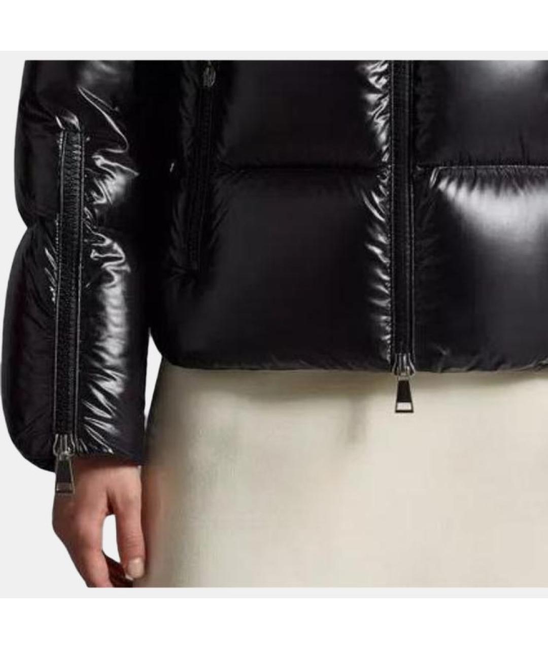 MONCLER Черный пуховик, фото 4