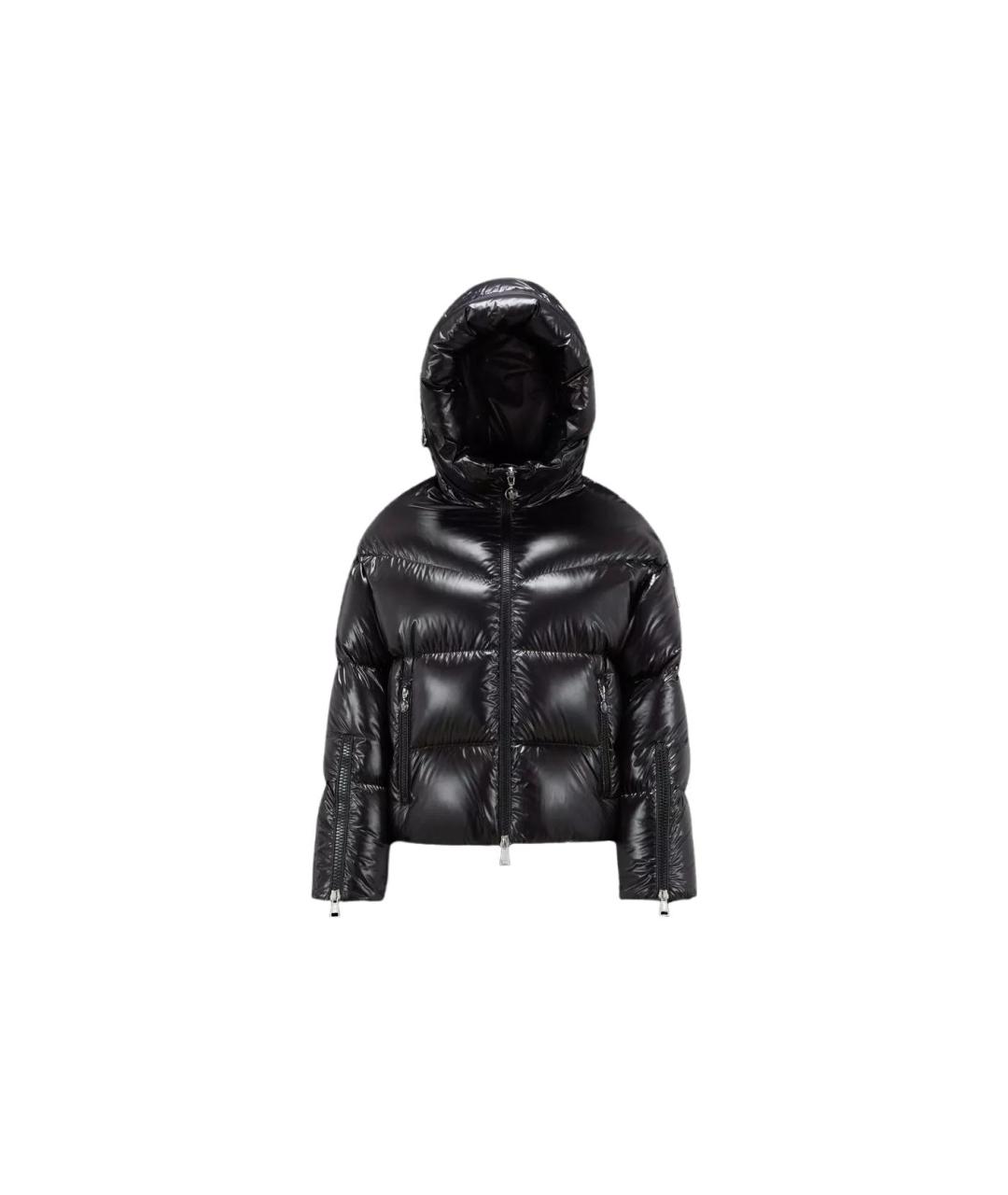 MONCLER Черный пуховик, фото 1