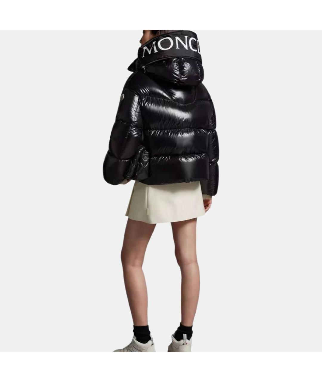 MONCLER Черный пуховик, фото 3