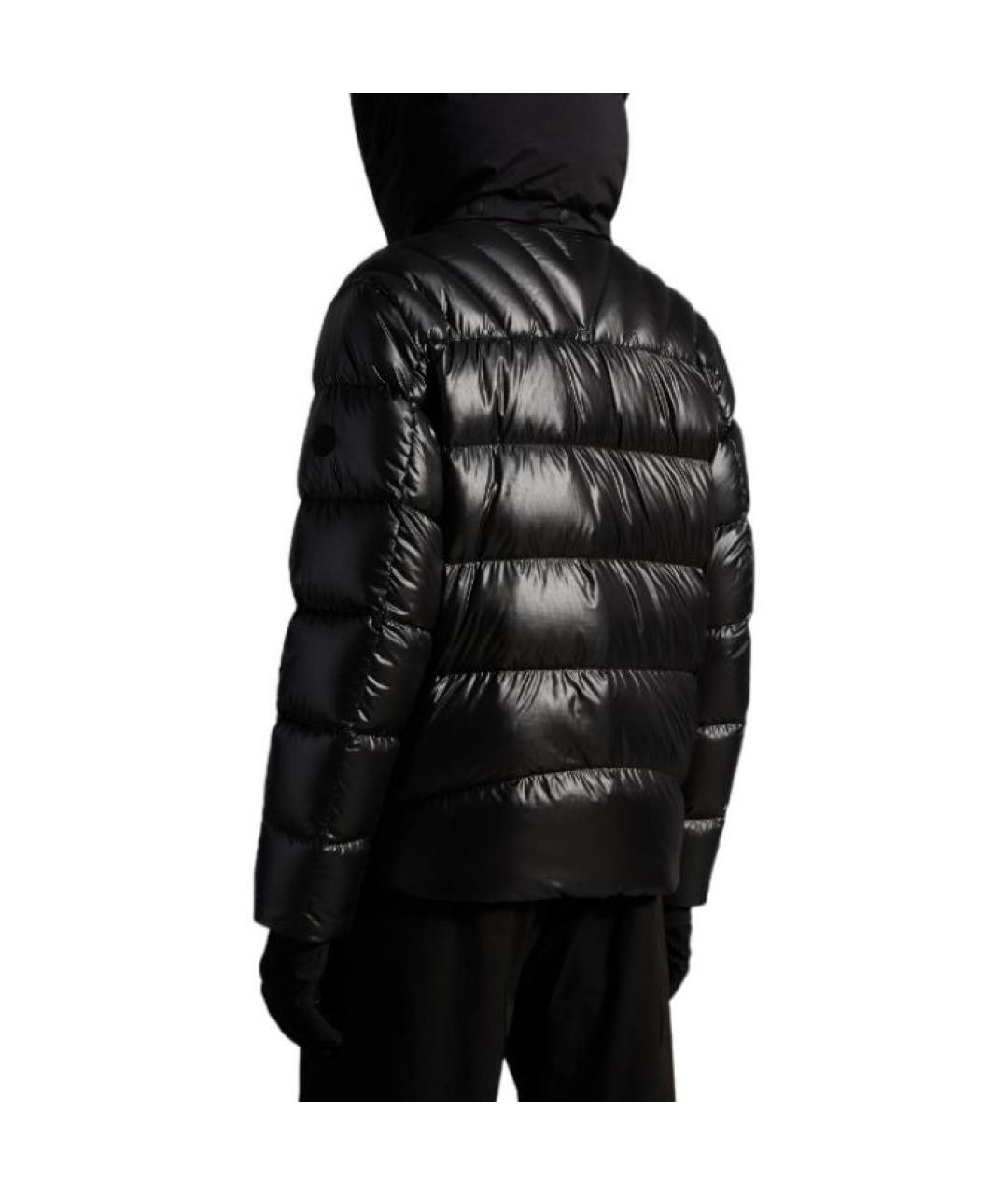 MONCLER Черный пуховик, фото 4