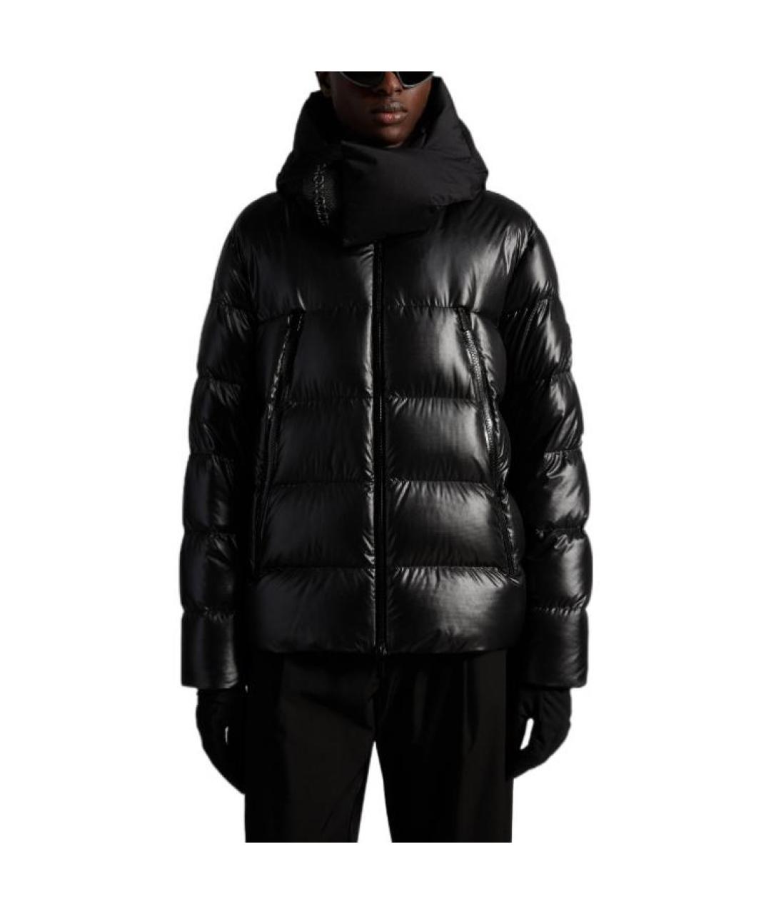 MONCLER Черный пуховик, фото 3