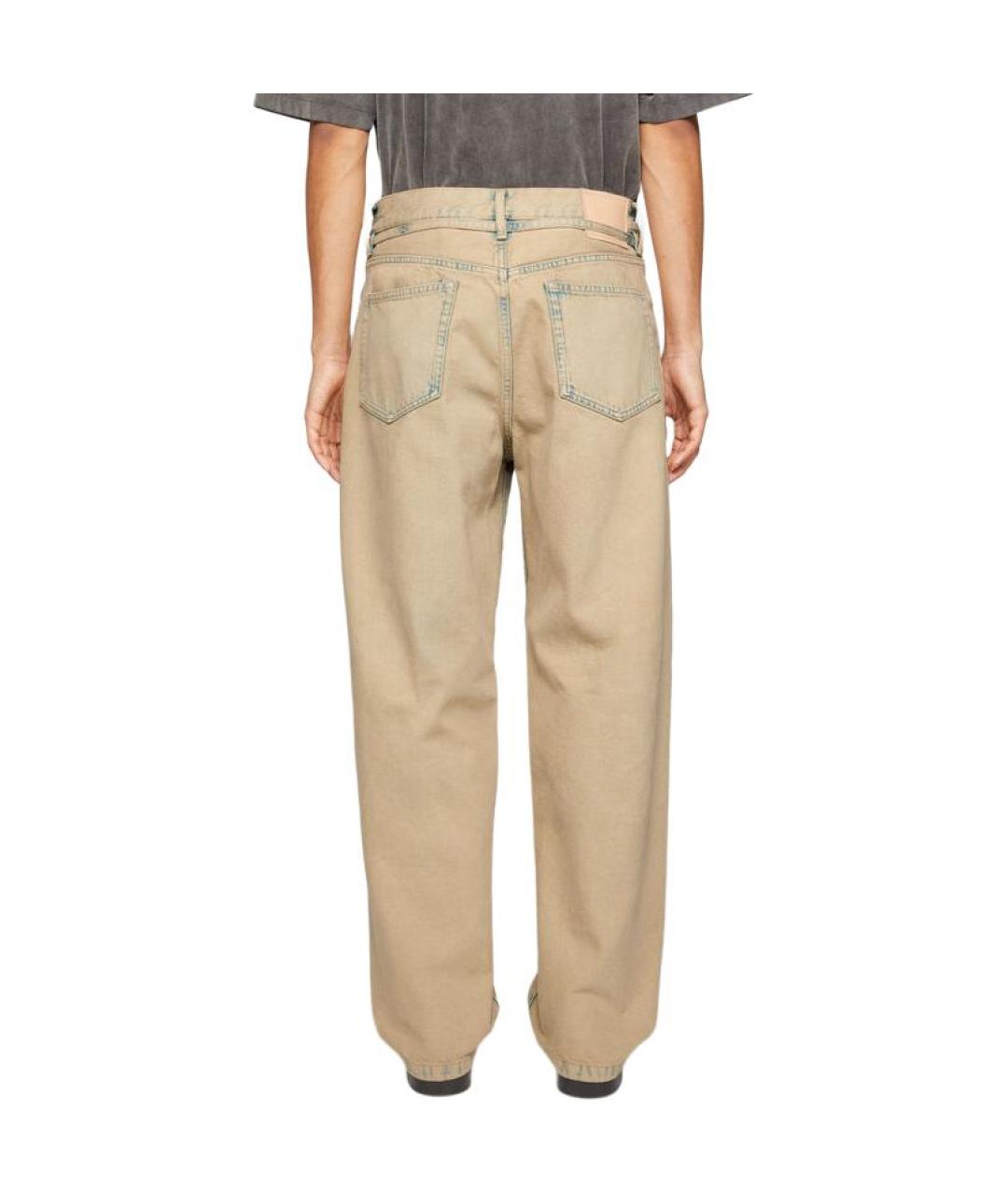 ACNE STUDIOS Бежевые прямые джинсы, фото 3