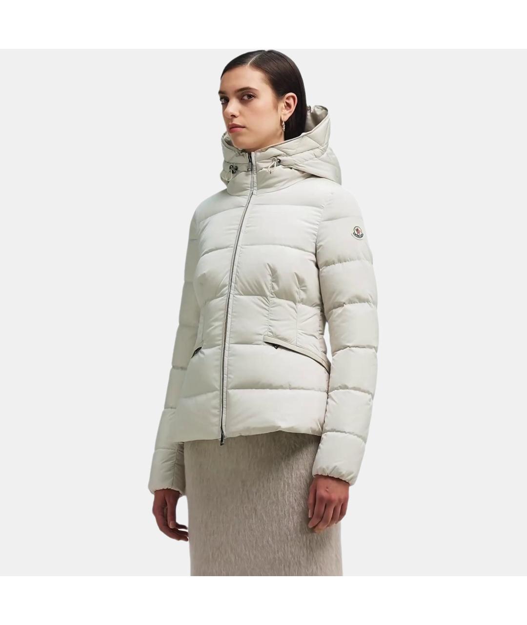 MONCLER Белый пуховик, фото 2