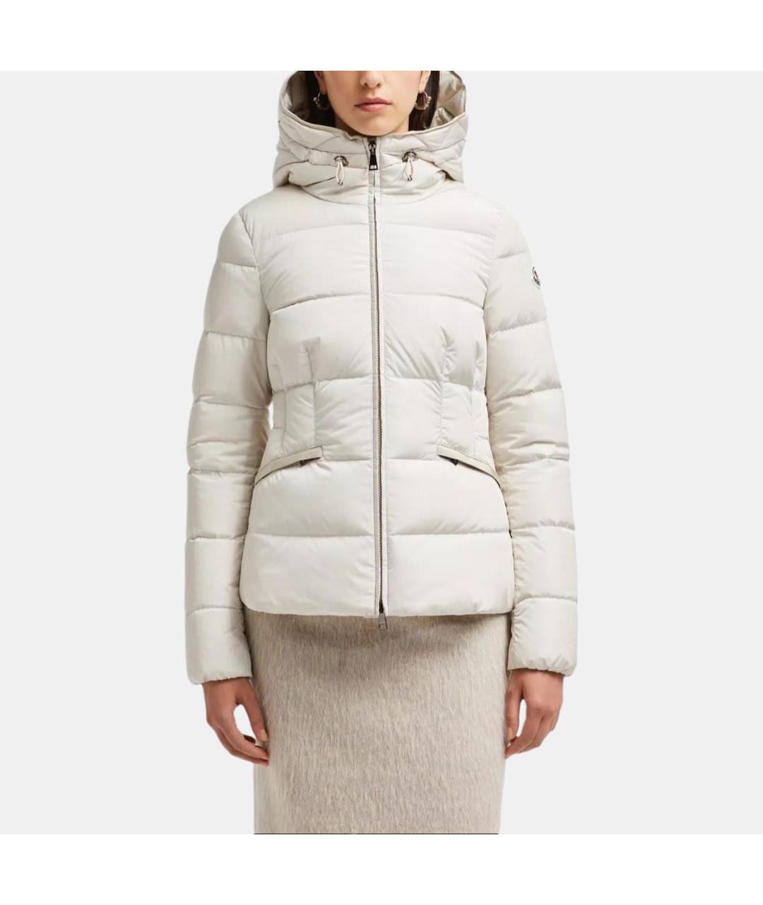 MONCLER Белый пуховик, фото 5