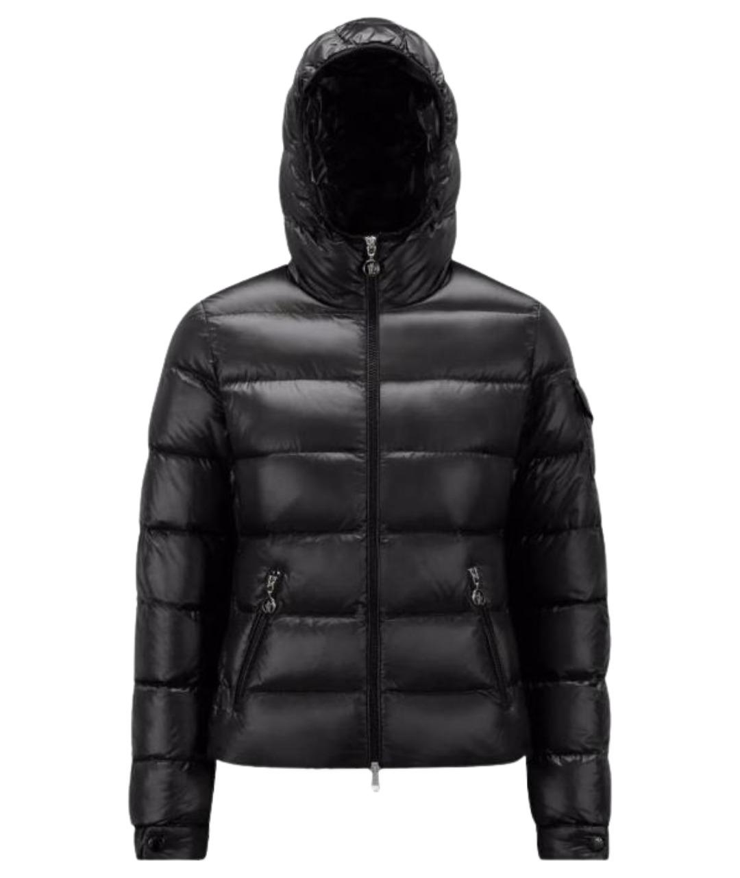 MONCLER Черный пуховик, фото 1