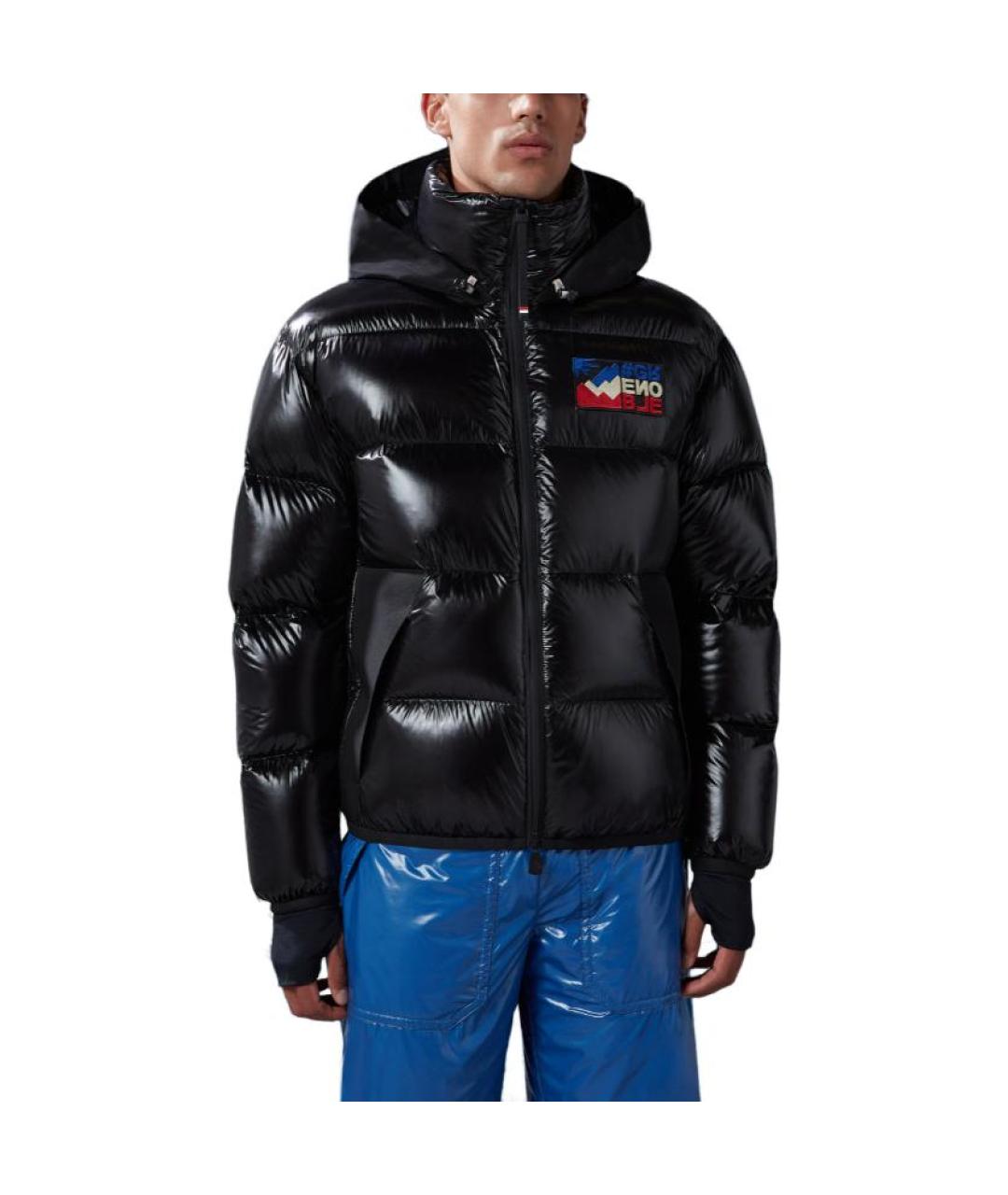 MONCLER Черная полиамидовая куртка, фото 4