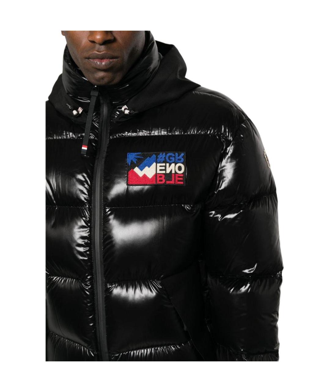 MONCLER Черная полиамидовая куртка, фото 5