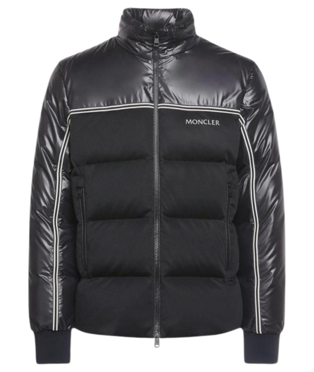 MONCLER Черный пуховик, фото 1