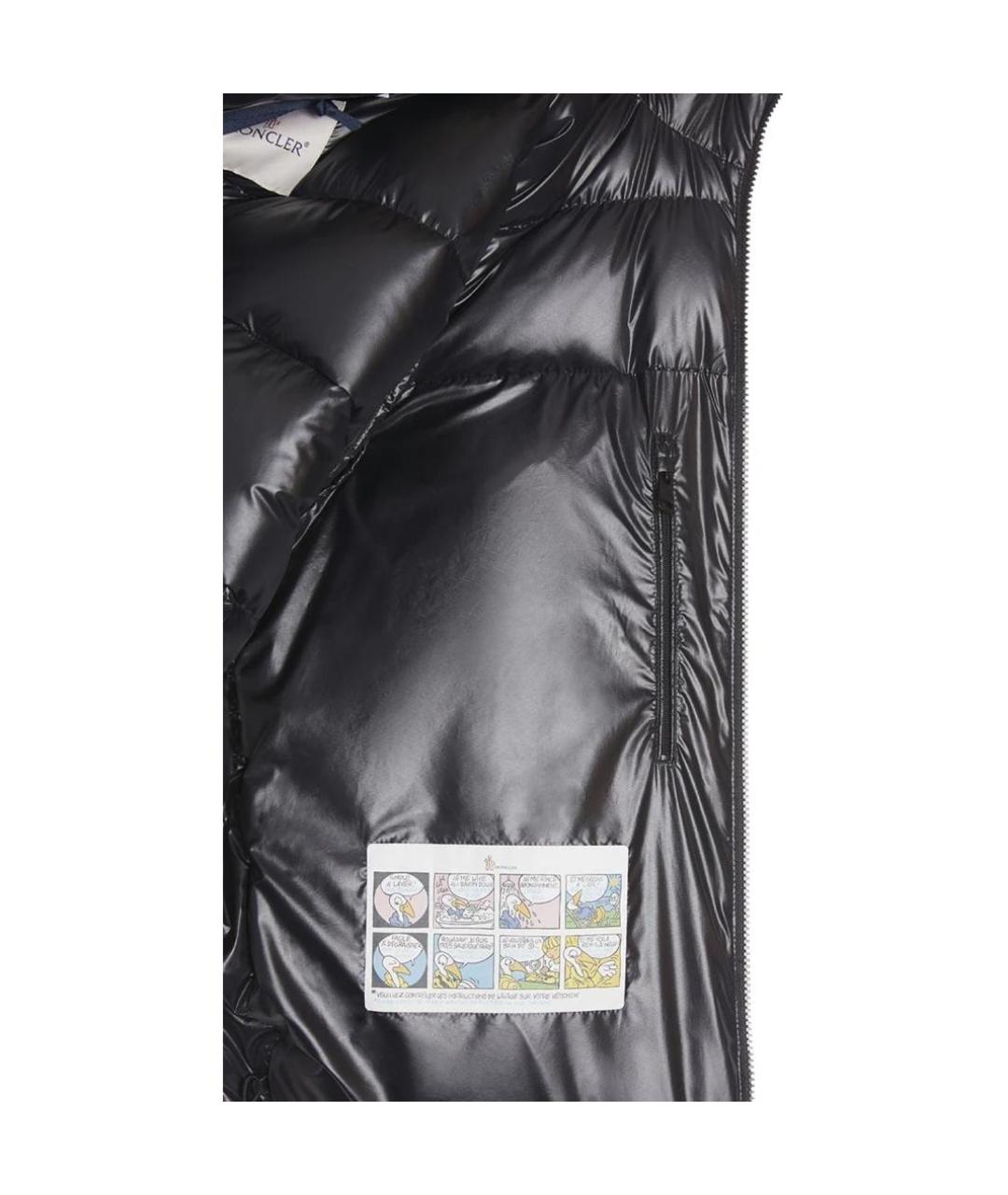 MONCLER Черный пуховик, фото 6