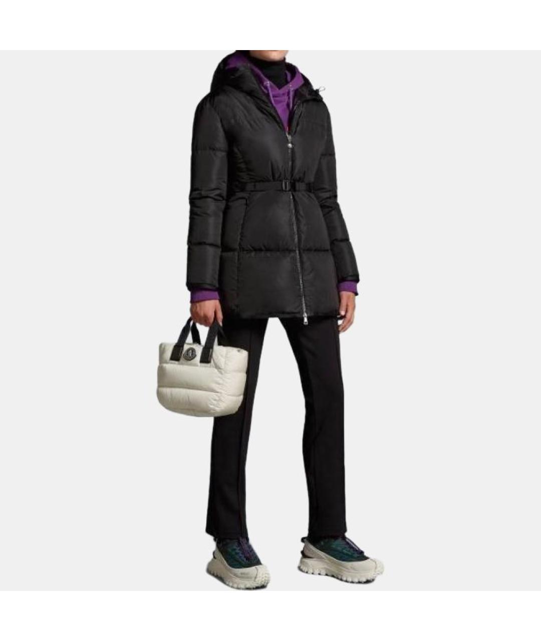 MONCLER Черный пуховик, фото 2