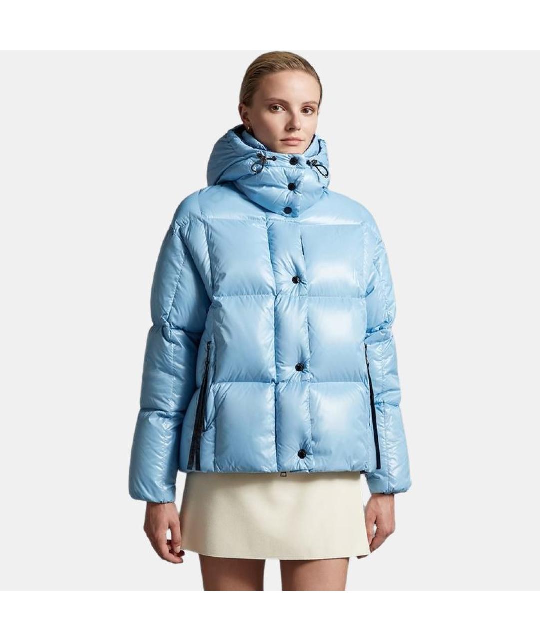MONCLER Синий пуховик, фото 4