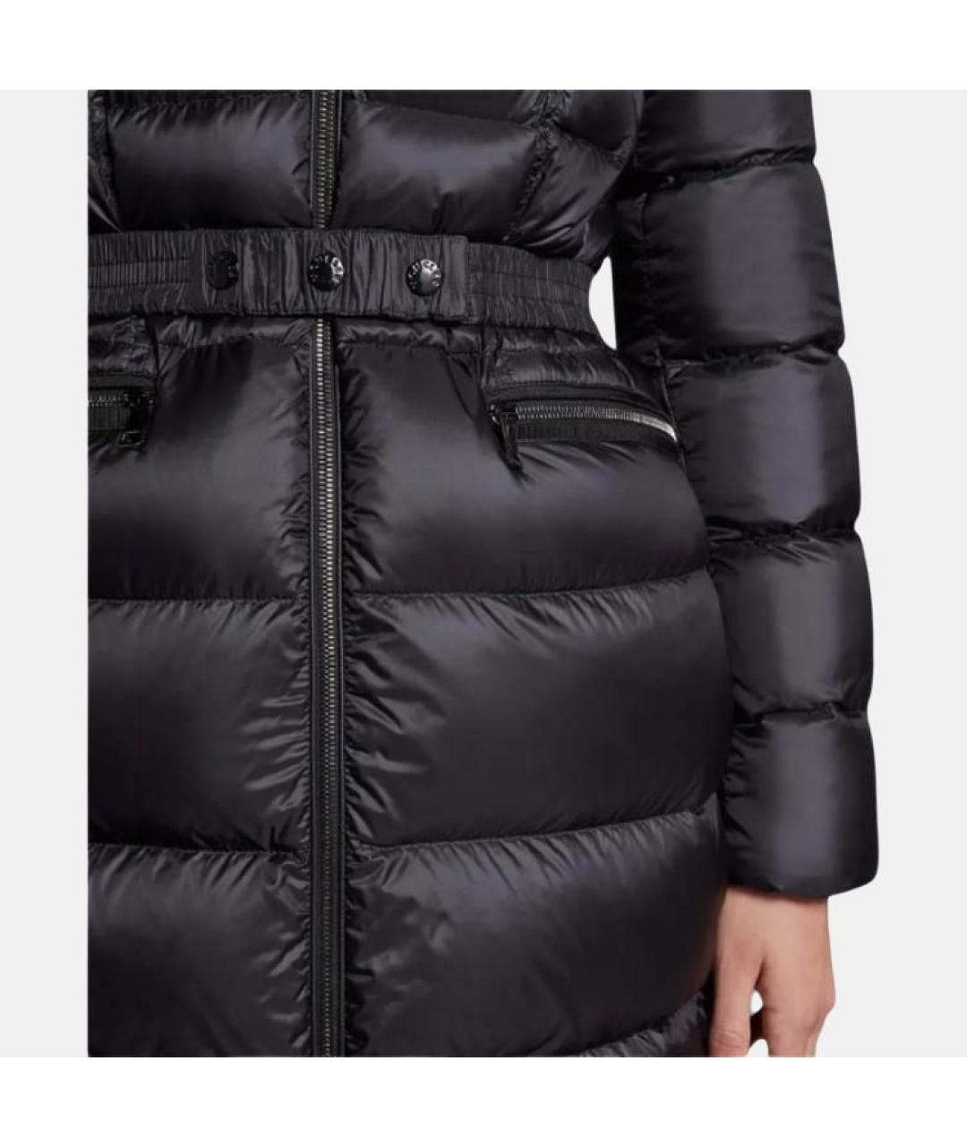 MONCLER Черный пуховик, фото 2