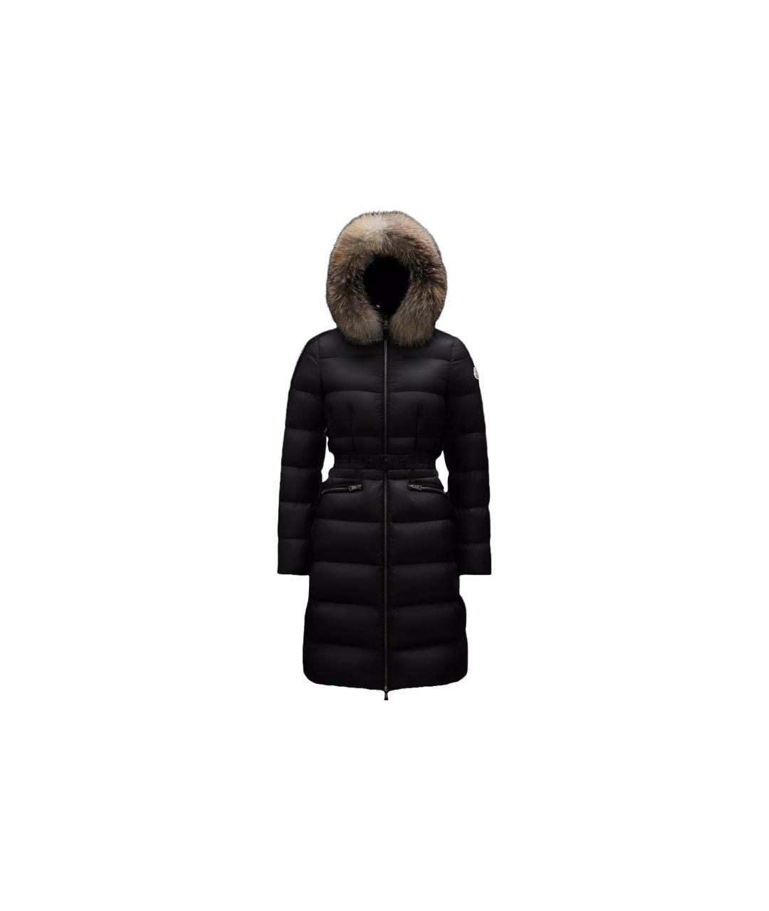 MONCLER Черный пуховик, фото 1