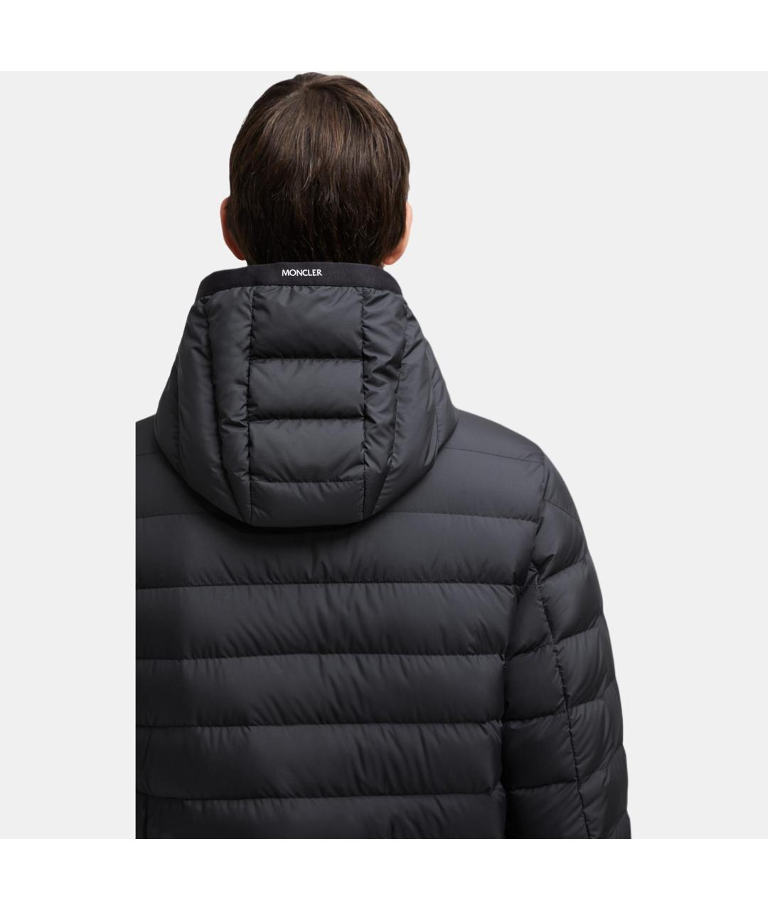 MONCLER Черный пуховик, фото 5