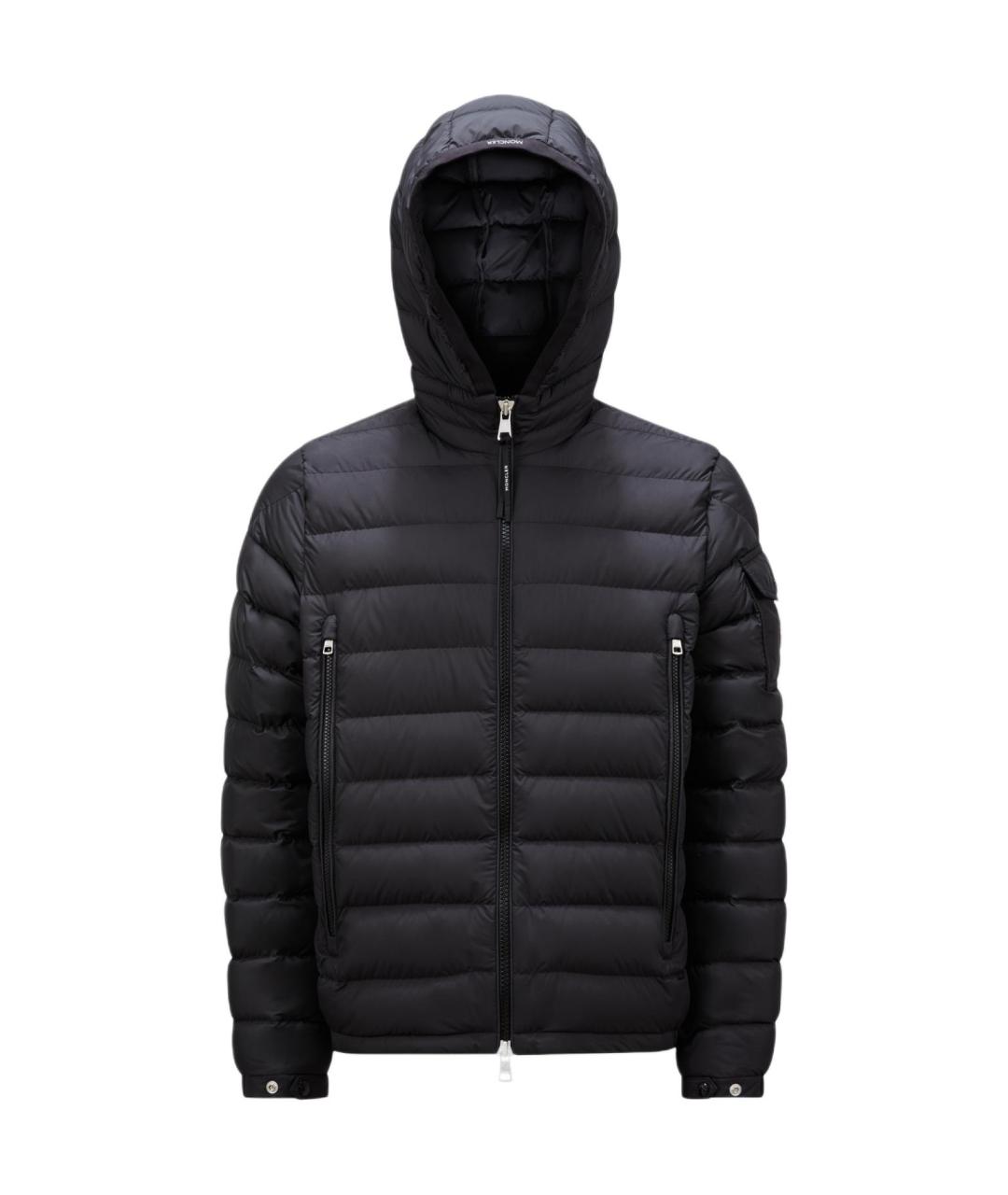 MONCLER Черный пуховик, фото 1