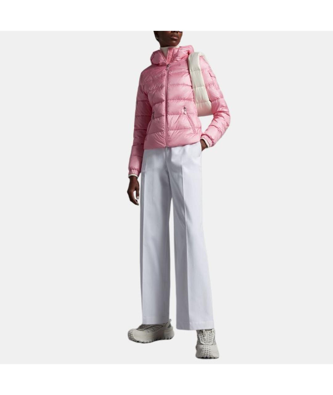 MONCLER Розовый пуховик, фото 2