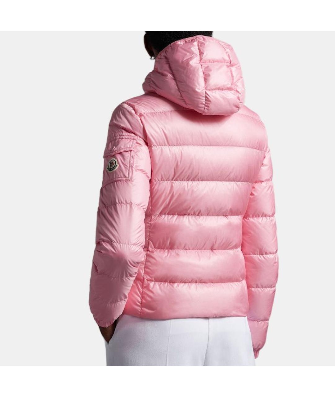 MONCLER Розовый пуховик, фото 4