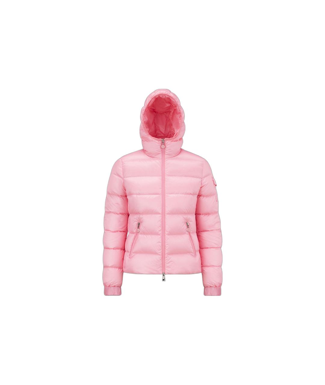 MONCLER Розовый пуховик, фото 1