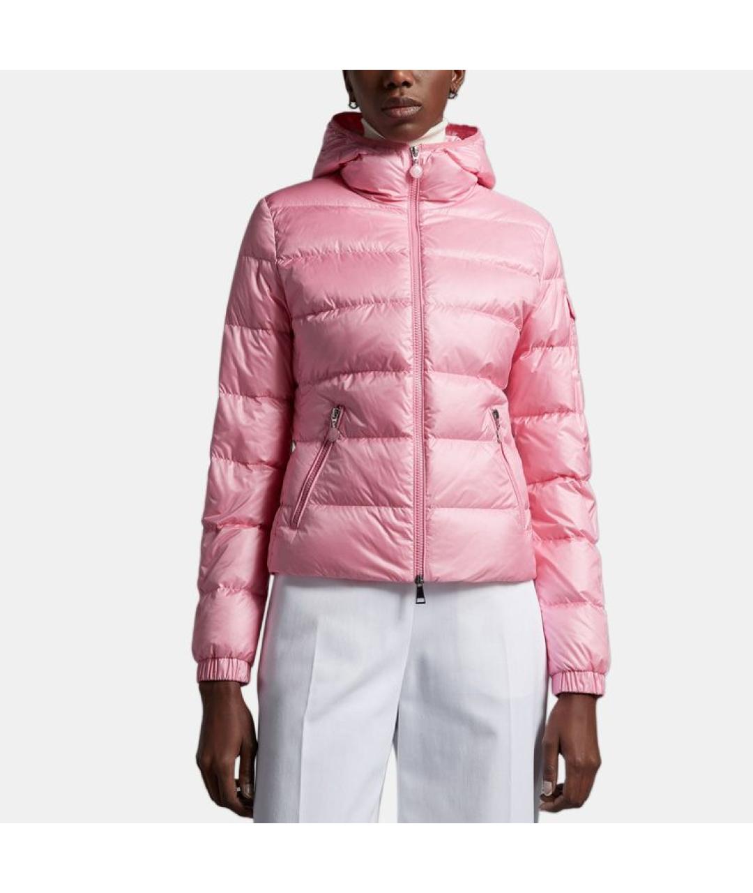 MONCLER Розовый пуховик, фото 3