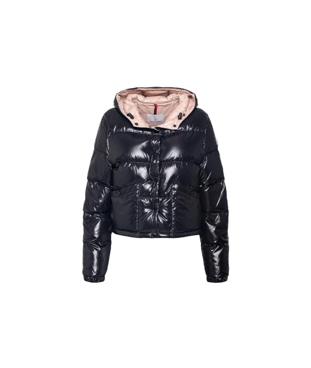 MONCLER Черный пуховик, фото 1