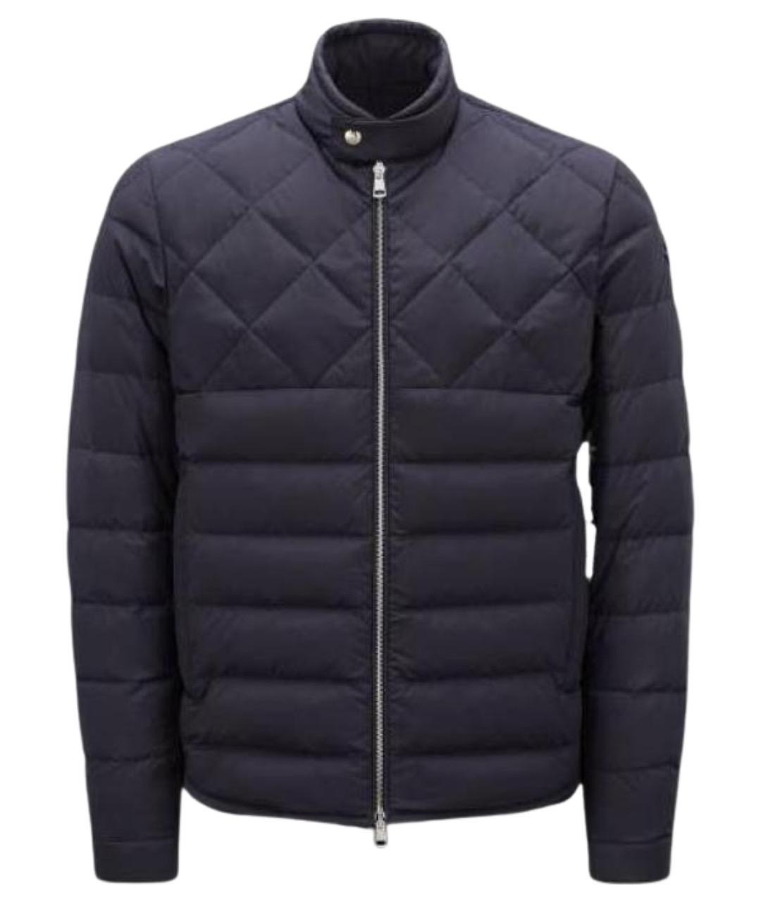 MONCLER Темно-синий пуховик, фото 1