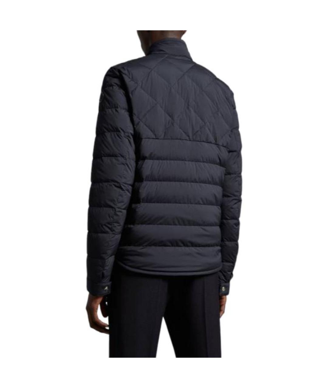 MONCLER Темно-синий пуховик, фото 4